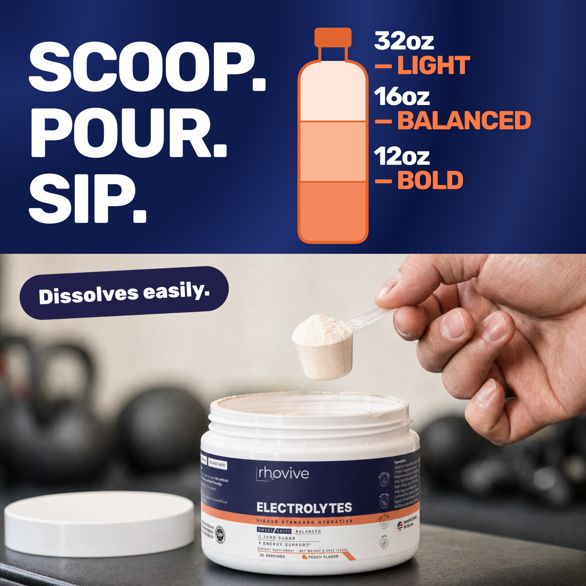 Daily Hydration Electrolyte Powder - Peach