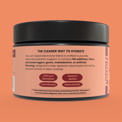 Rhovive Peach Electrolyte Powder - 30 Servings