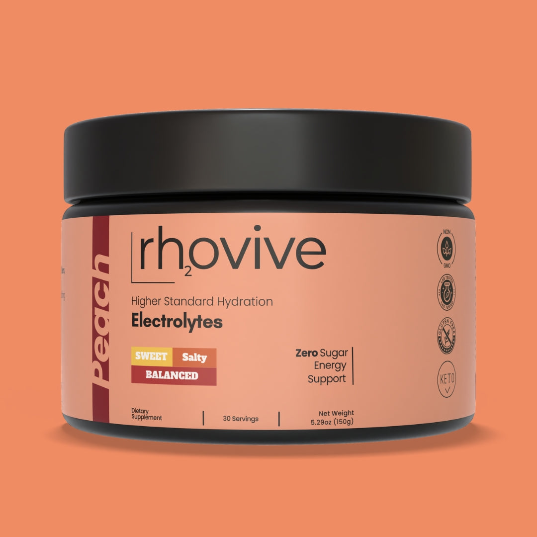 Rhovive Peach Electrolyte Powder - 30 Servings
