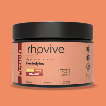 Rhovive Peach Electrolyte Powder - 30 Servings