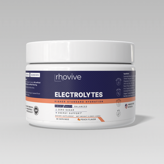 Rhovive Peach Electrolyte Powder - 30 Servings