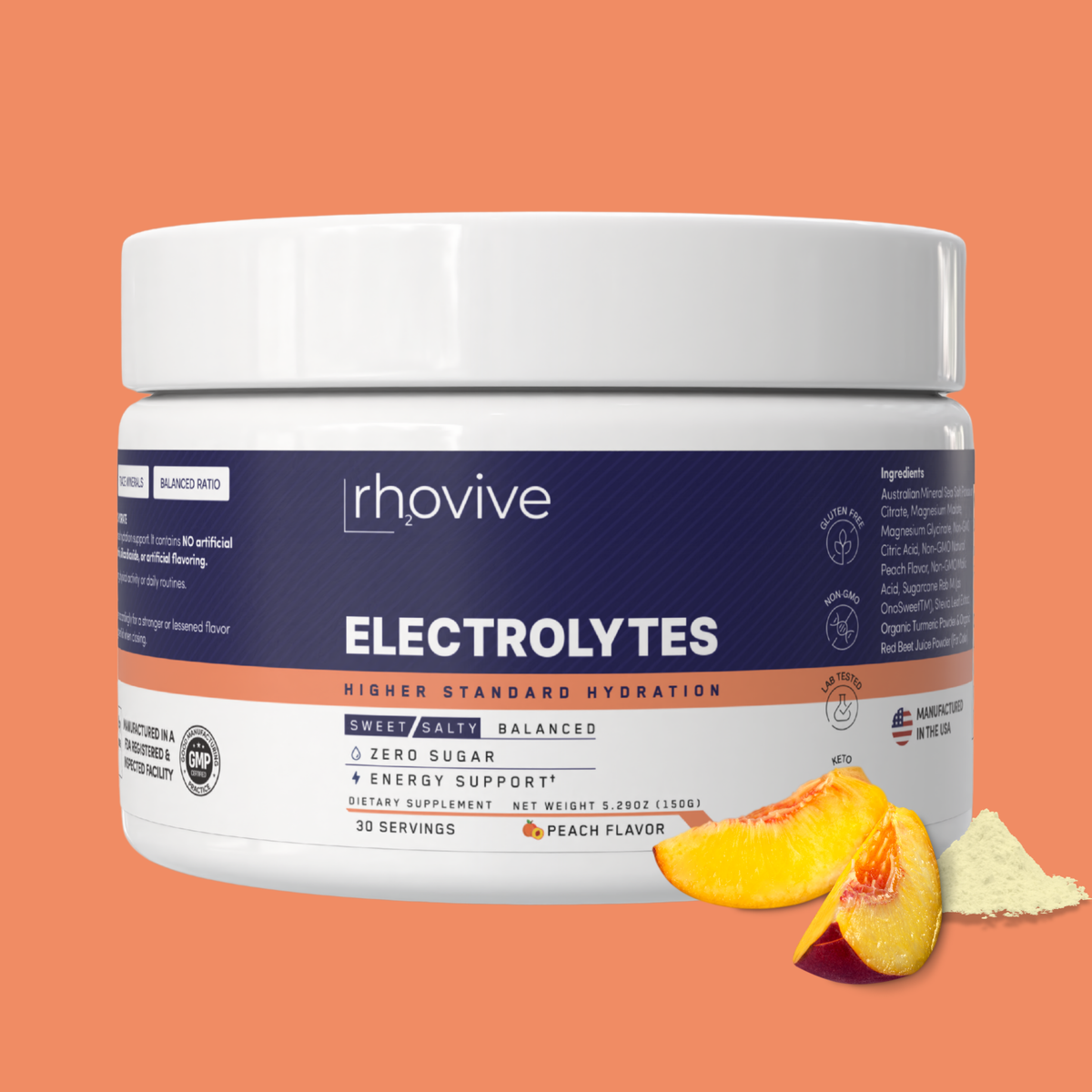 Daily Hydration Electrolyte Powder - Peach